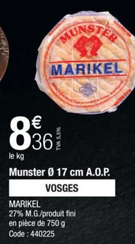 Munster 17 Cm Aop Marikel Vosges