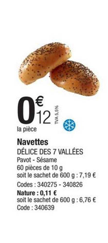 navettes délice des 7 vallées