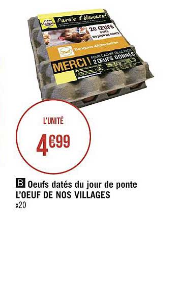 oeufs datés du jour de ponte l'oeuf de nos villages