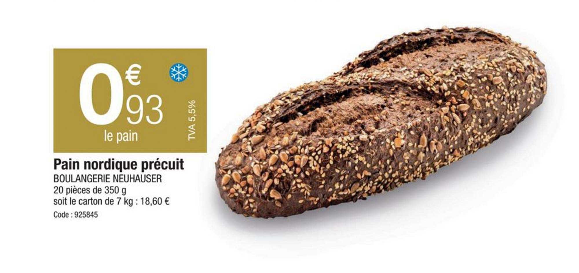 pain nordique précuit boulangerie neuhauser