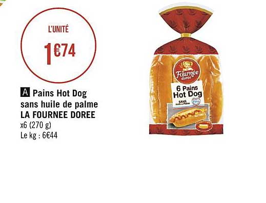 pains hot dog sans huile de palme la fournée dorée