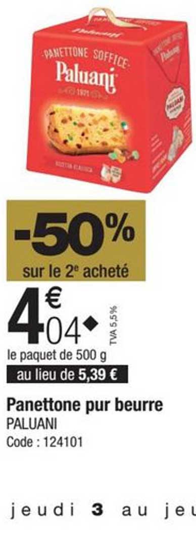 panettone pur beurre paluani