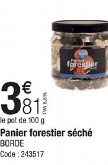 panier forestier séché borde
