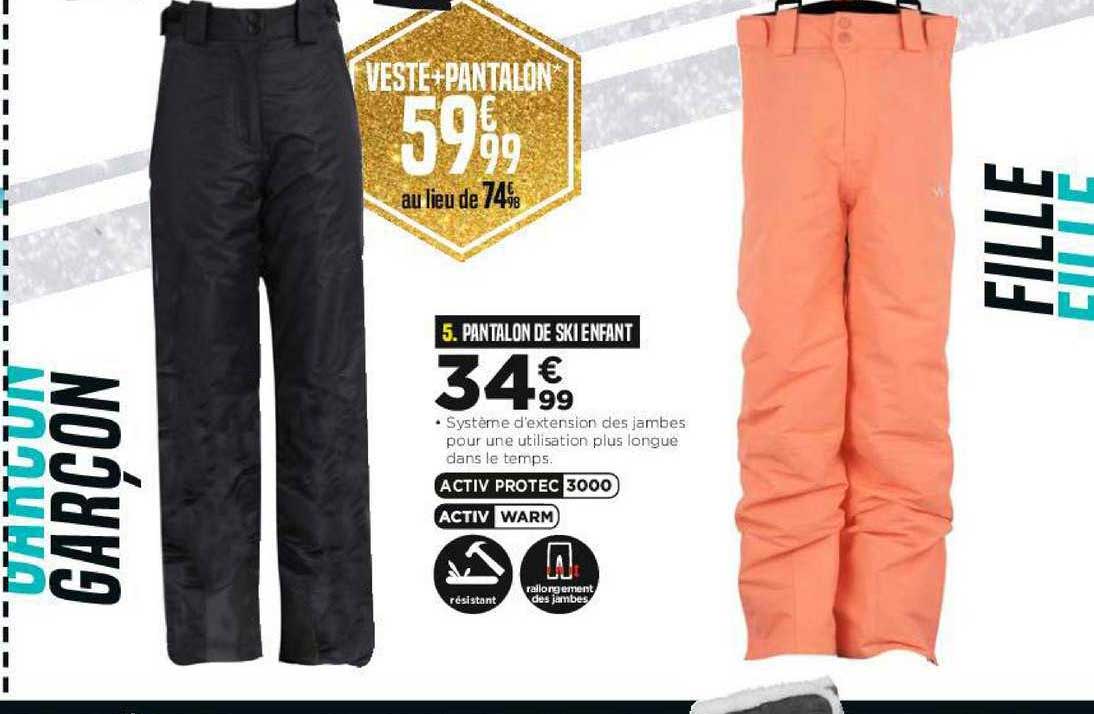 pantalon de ski enfant
