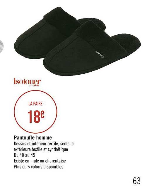 pantoufle homme