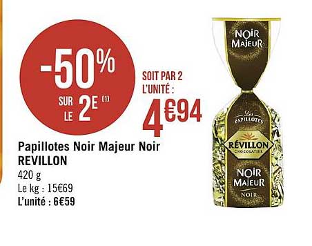 papillotes noir majeur noir revillon