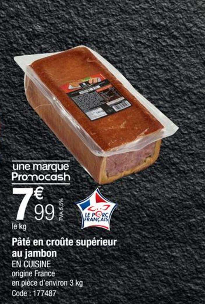 Pâté En Croûte Supérieur Au Jambon En Cuisine