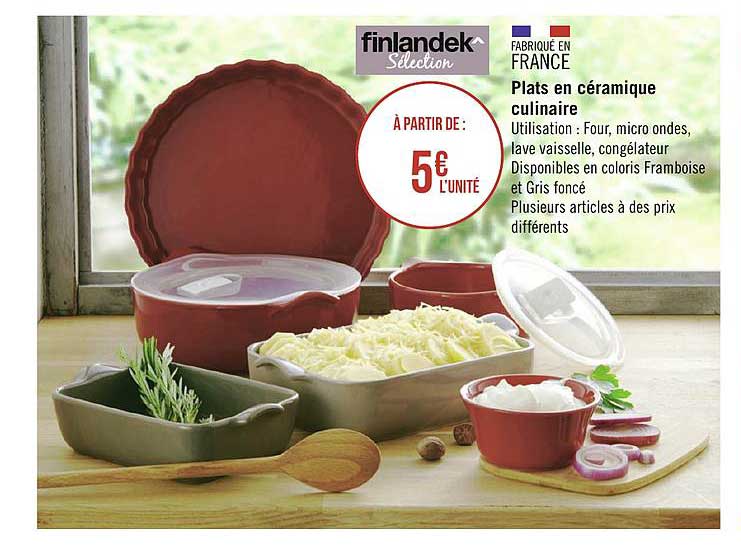 plats en céramique culinaire