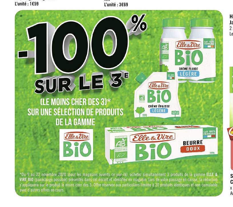 produits de la gamme elle&vire bio