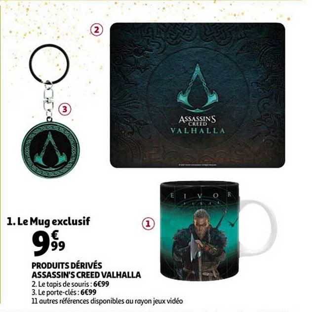produits dérivés assissin's creed valhalla