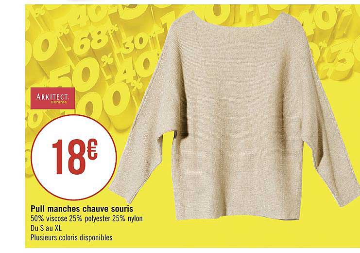 pull manches chauve souris