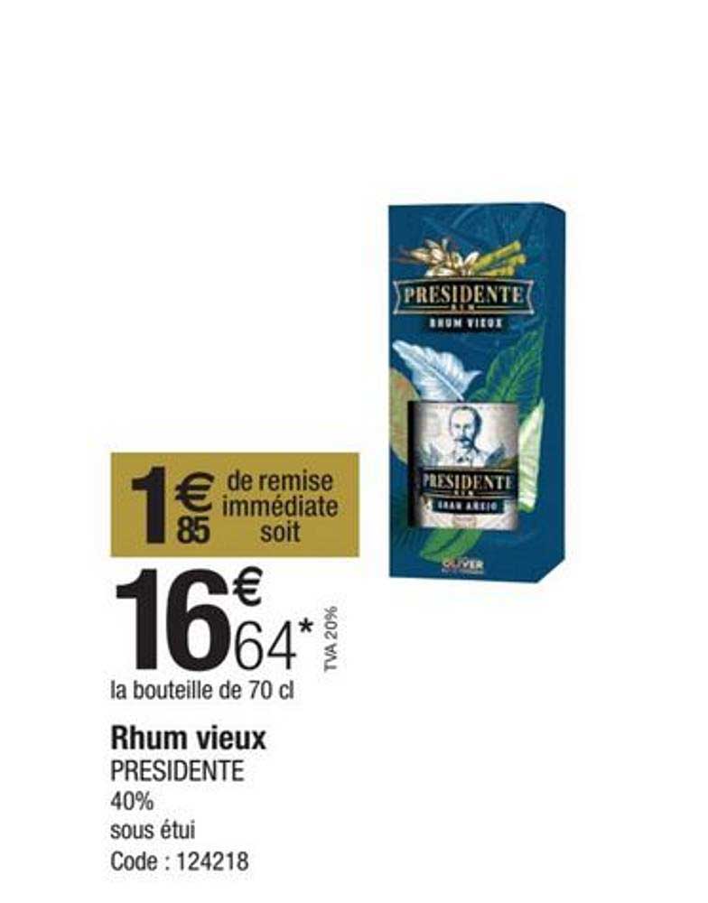 rhum vieux présidente