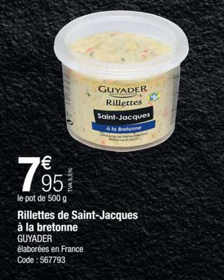rillettes de saint-jacques à la bretonne guyader