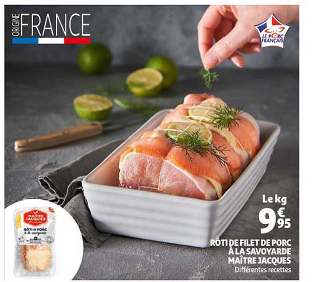 rôti de filet de porc à la savoyarde maître jacques