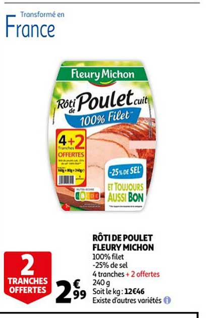 rôti de poulet fleury michon