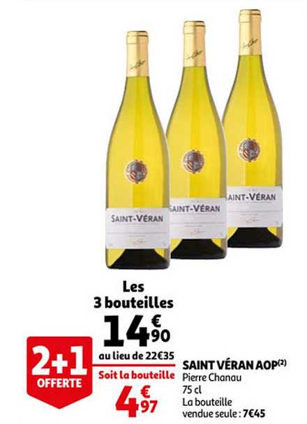 saint véran aop pierre chanau 2+1 offerte