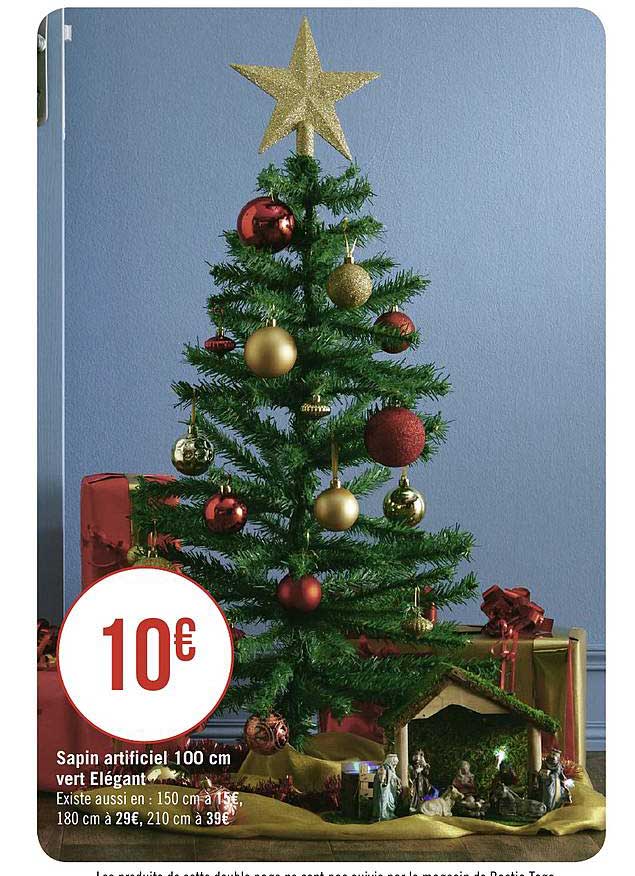 sapin artificiel 100 cm vert élégant