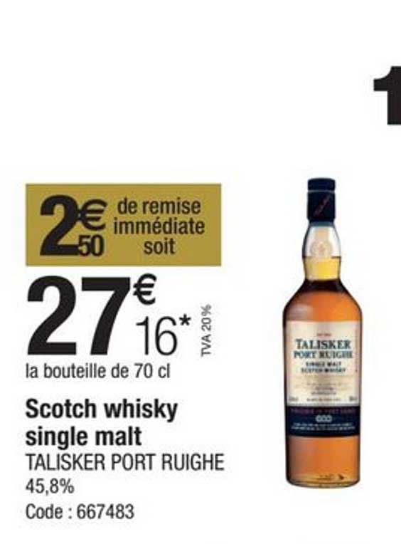 scotch whisky single malt talisker port ruighe 45,8%