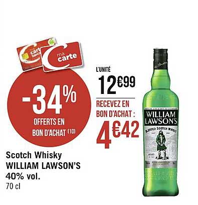 scotch whisky william lawson's 40% vol.