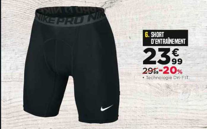 short d'entraînement