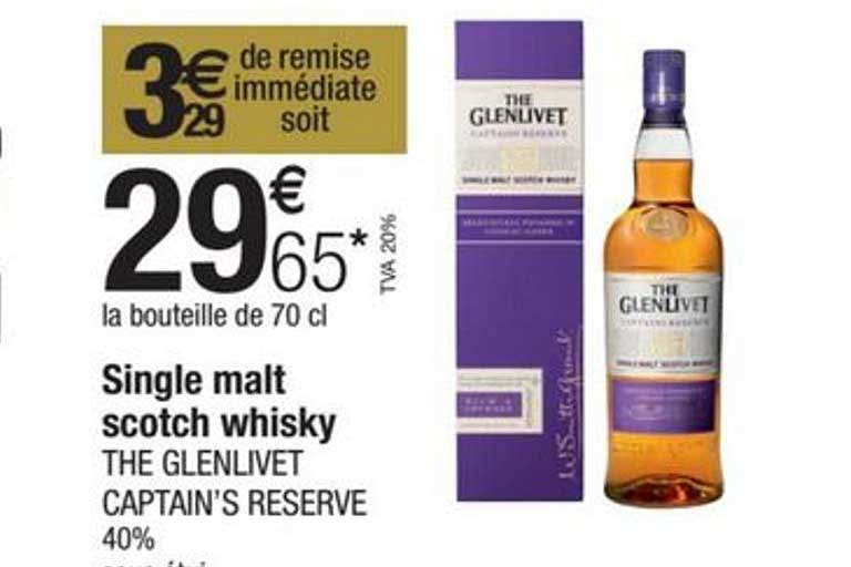 single malt scotch whisky the glenlivet captain's reserve 40%