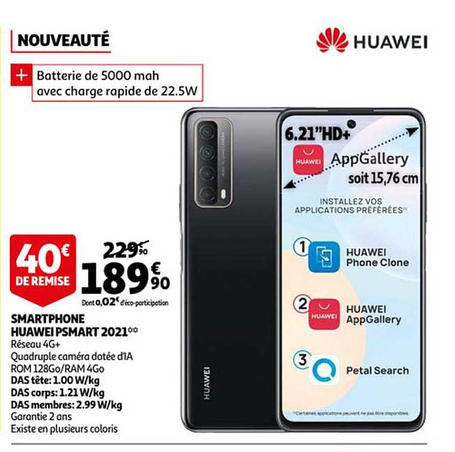 smartphone huawei psmart 2021