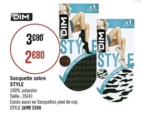 socquette zèbre style