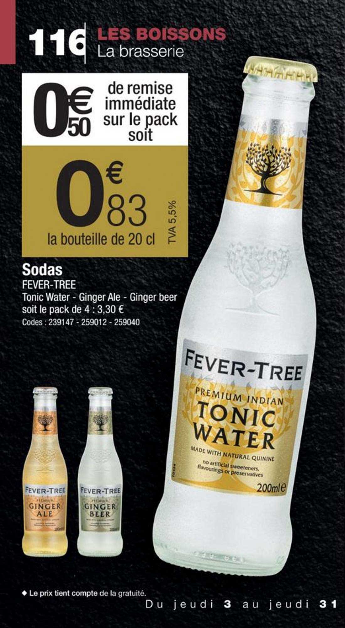 sodas fever-tree