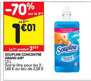 Soupline Concentré Grand Air -70% Sur Le 2ème