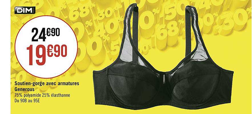 soutien-gorge avec armatures generous