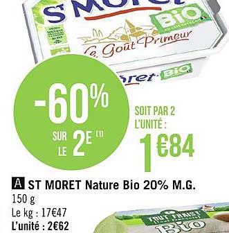 st moret nature bio 20% m.g.
