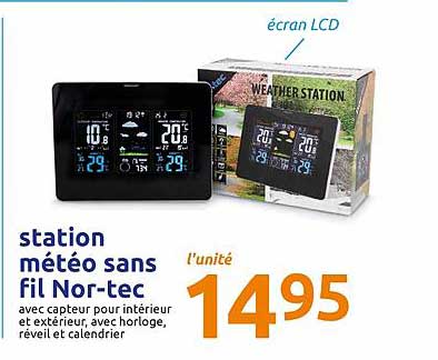station météo sans fil nor tec