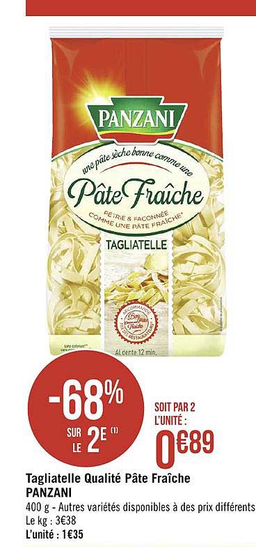 Tagliatelle Qualité Pâte Fraîche Panzani