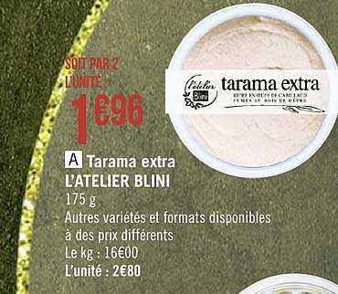 tarama extra l'atelier blini