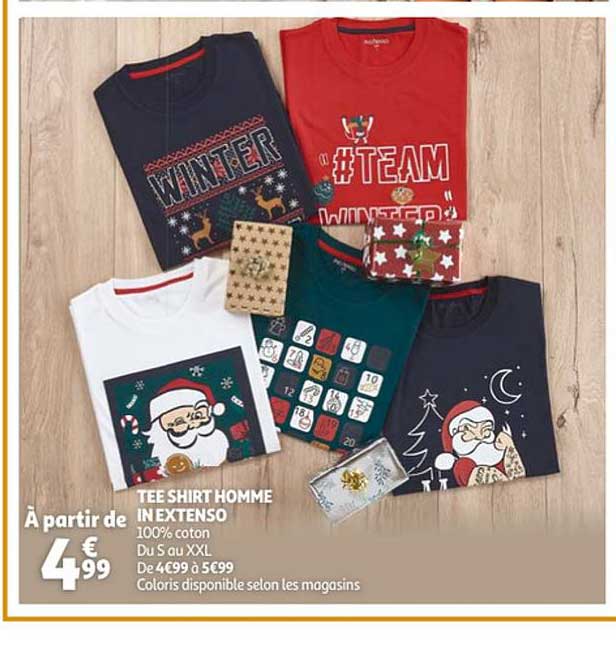 tee shirt homme in extenso