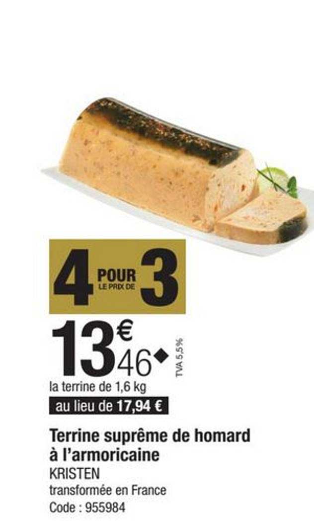 terrine suprême de homard à l'armoricaine kristen