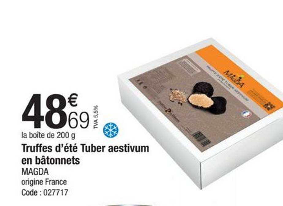 truffes d'été tuber aestivum en bâtonnets magda
