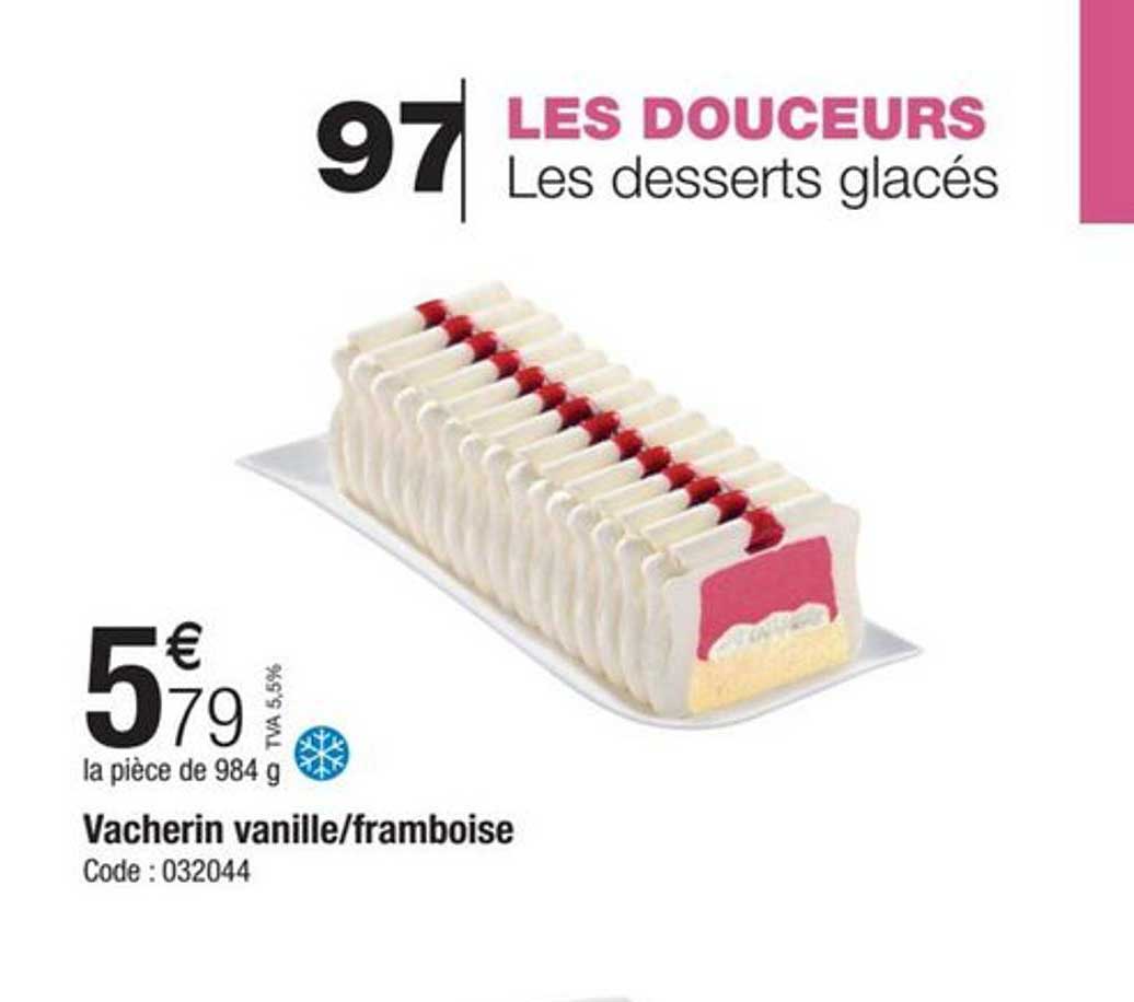 vacherin vanille- framboise