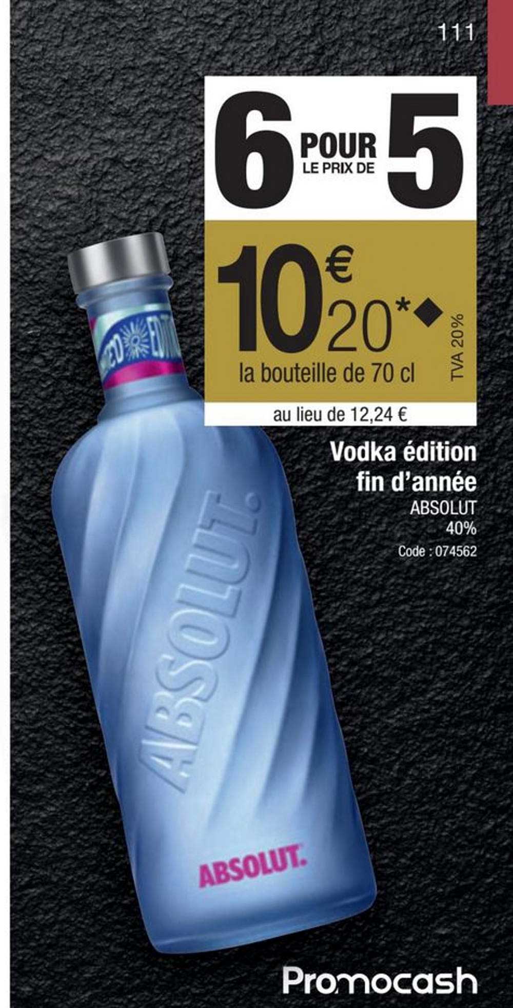 Vodka édition Fin D'année Absolut