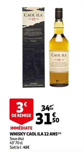 whisky caol ila 12 ans