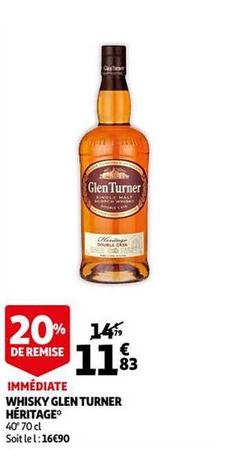 whisky glen turner héritage 20% de remise immédiate