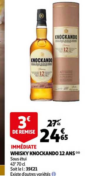 whisky knockando 12 ans