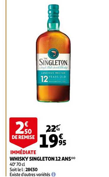 whisky singleton 12 ans