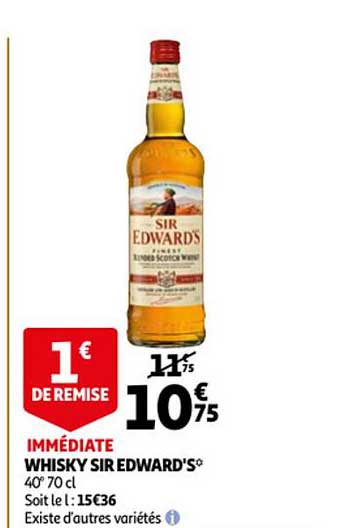 whisky sir edward's