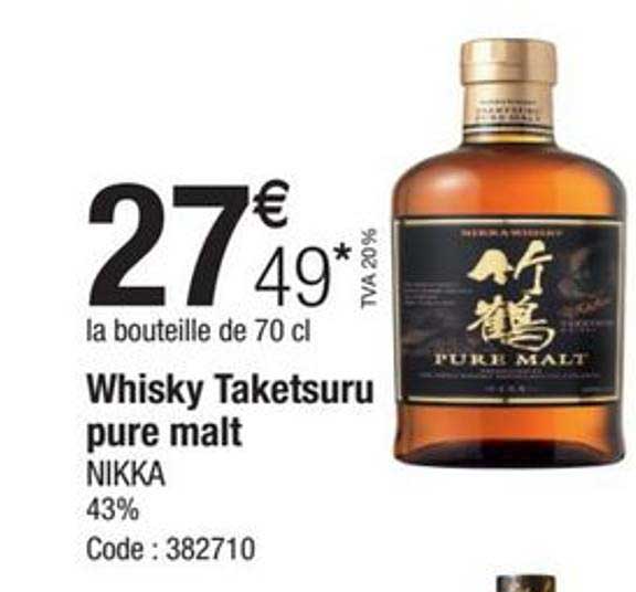 whisky taketsuru pure malt nikka