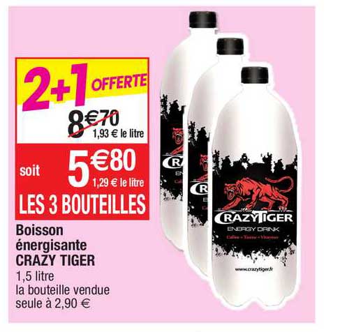 boisson énergisante crazy tiger