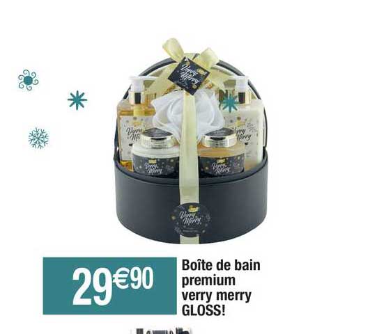 boîte de bain premium verry merry gloss!
