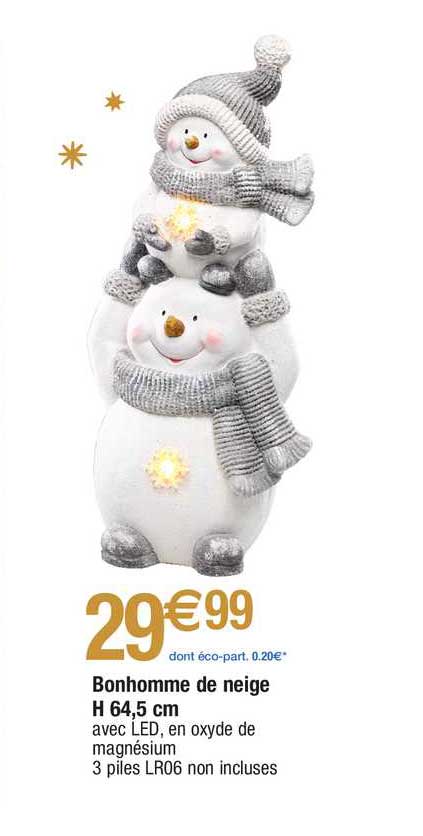 bonhomme de neige h. 64,5 cm