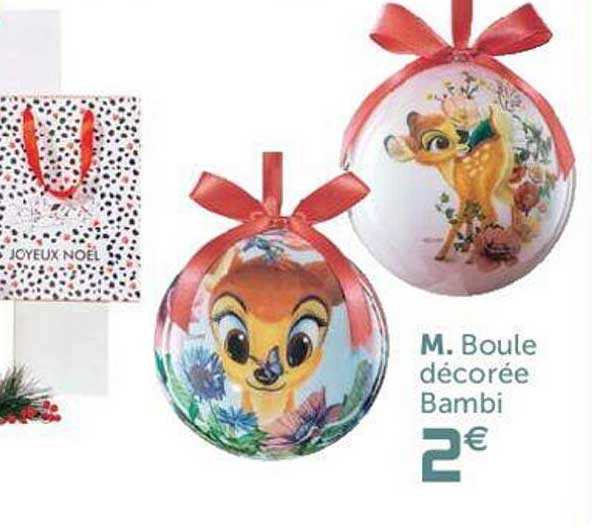 boule décorée bambi
