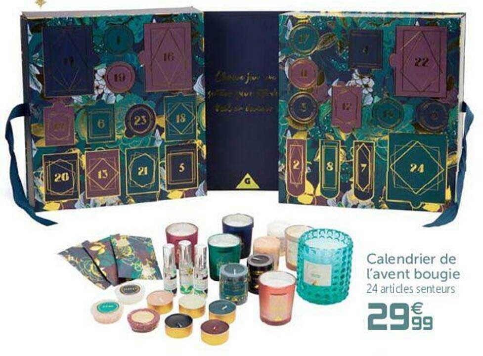 calendrier de l'avent bougies